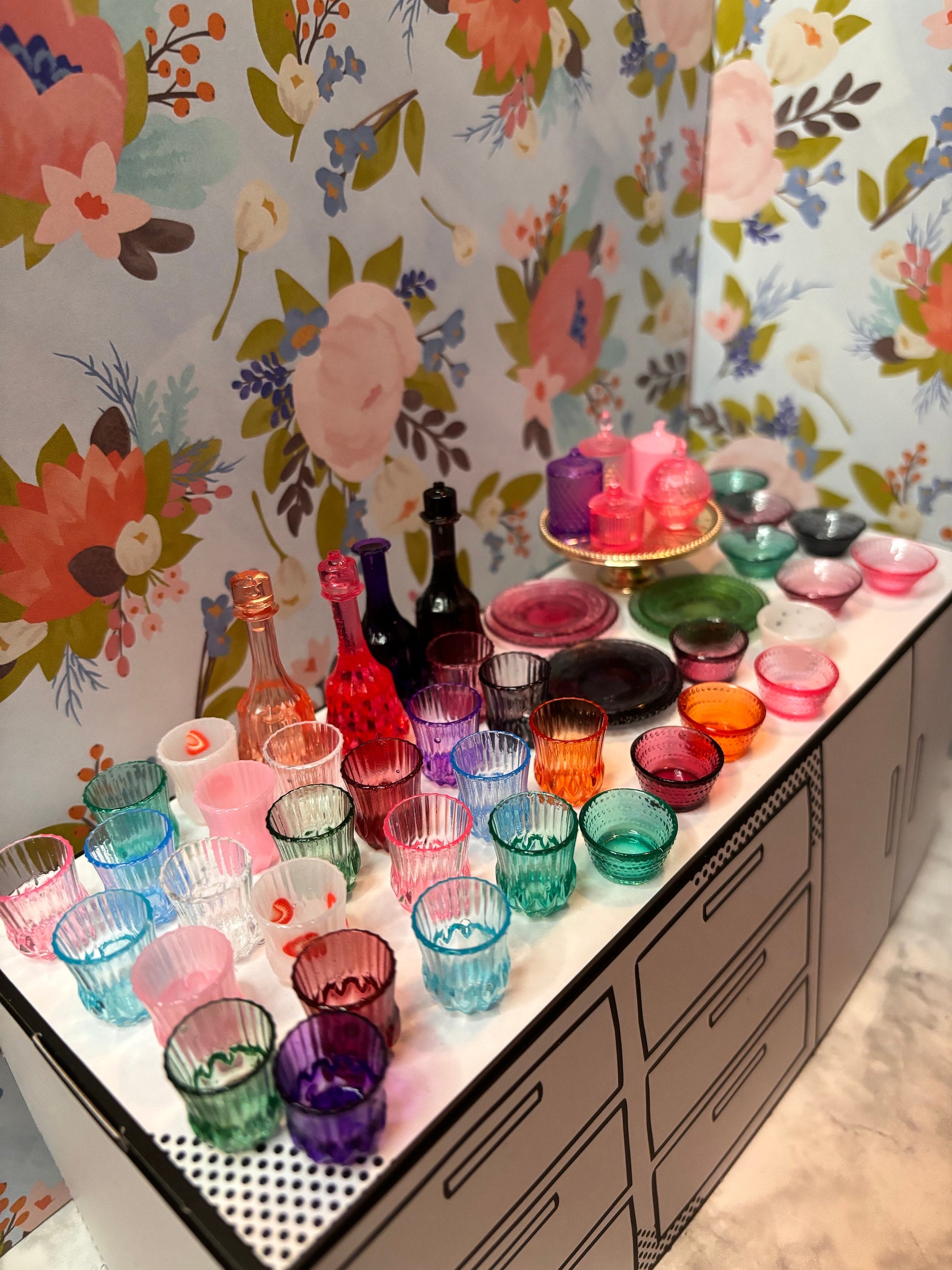 Custom 1:6 Dishes | custom dollhouse dish set for Barbie