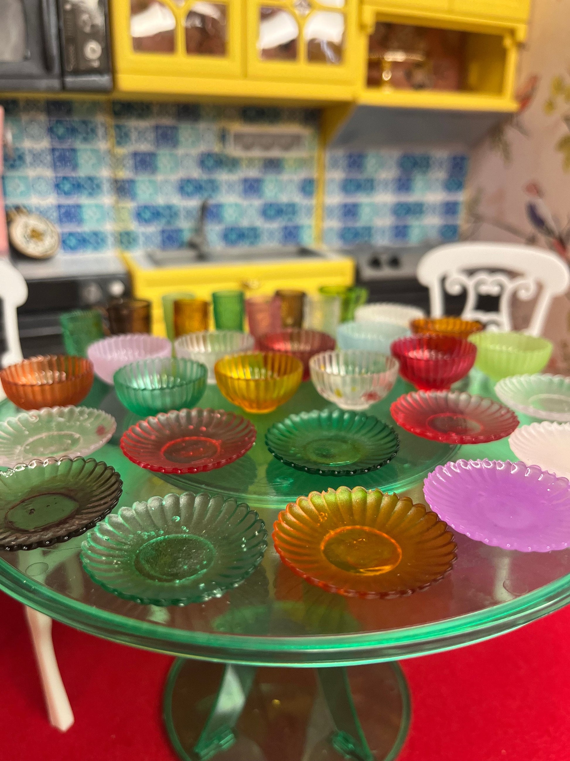 Custom 1:6 Dishes Set | custom dollhouse dishes for Barbie