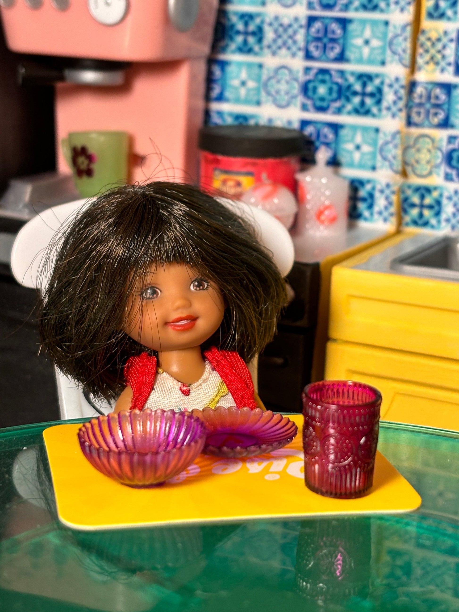 Custom 1:6 Dishes | custom dollhouse dishes for Chelsea Barbie