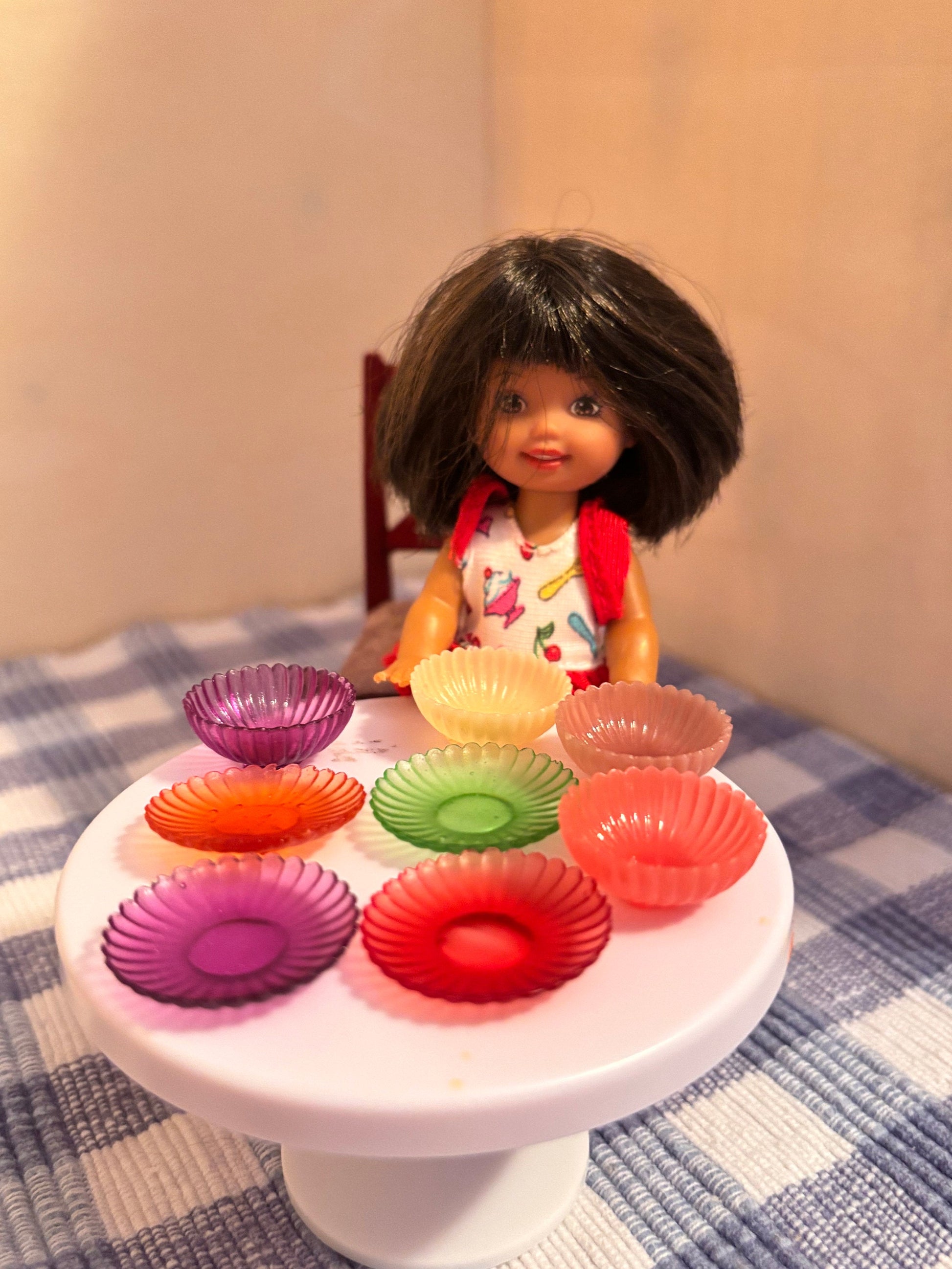 Custom 1:6 Dishes | custom dollhouse dishes for Chelsea Barbie